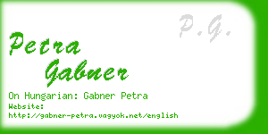 petra gabner business card